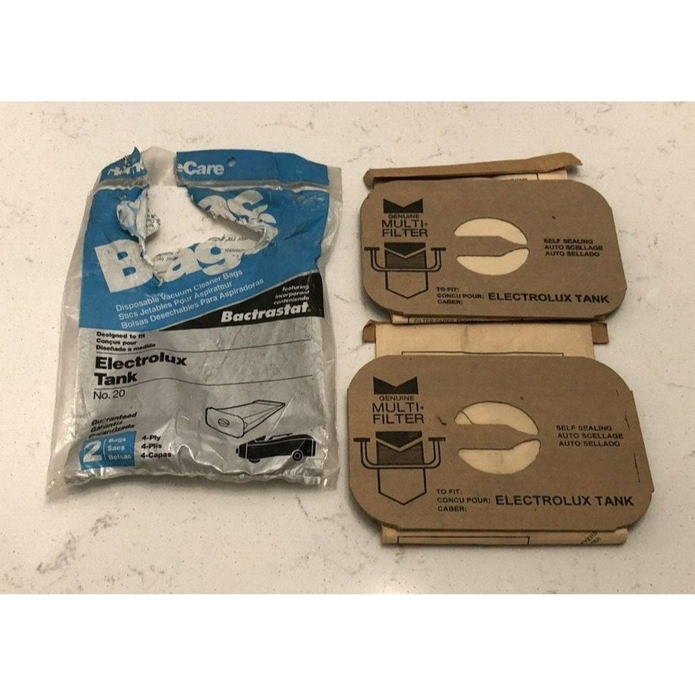 Vintage 2‎ Vacuum Bags Electrolux Tank No 20 Home Care Fast Shipping